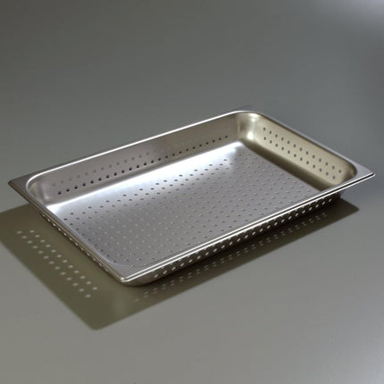 Carlisle FoodService Products Durapan Stainless Steel Steam Table Pan, Hotel Pan with Perforation for Catering, Buffets, Restaurants, 2.5 Inches Deep, Silver, (Pack of 6)