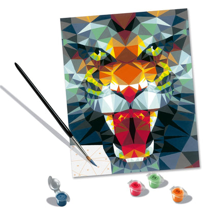 Ravensburger CreArt 23514 Polygon Tiger Painting b