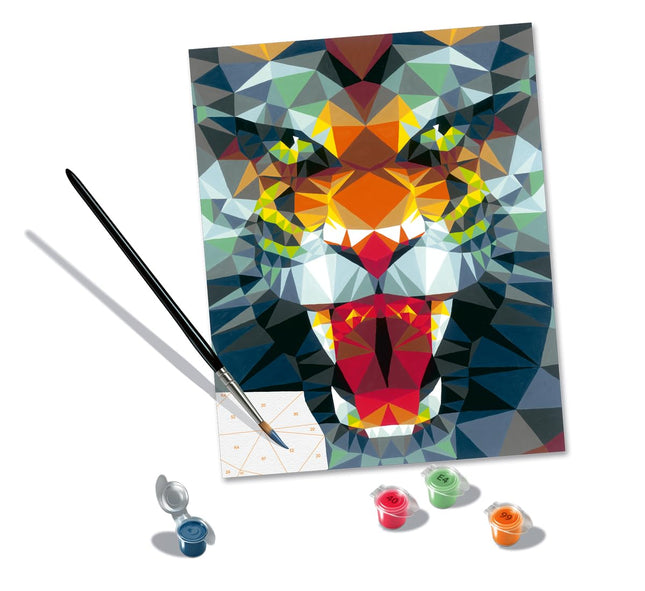 Ravensburger CreArt 23514 Polygon Tiger Painting b