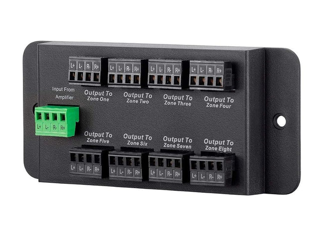 Monoprice 8 Zone Single Input Speaker Distribution Hub, Connect Up to 8 Pairs of Speakers to A Single Amplifier or Receiver