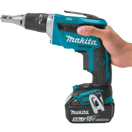 Makita XSF03T 18V LXT Lithium-Ion Compact Brushless Cordless Drywall Screwdriver Kit (5.0Ah)