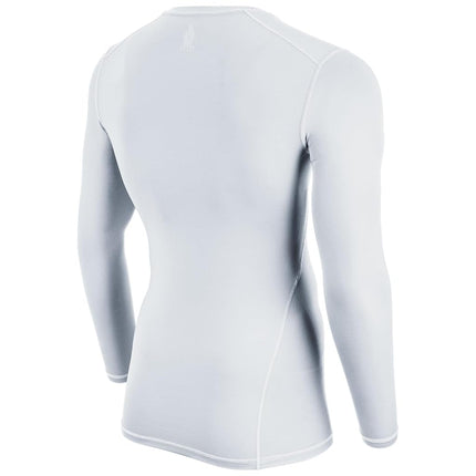 CHAMPRO Long Sleeve Compression Shirt - Polyester/Spandex, Adult X-Large, White