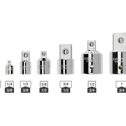 TEKTON Socket Adapter/Socket Reducer Set, 7-Piece (1/4, 3/8, 1/2, 3/4 in.) | SHA99019