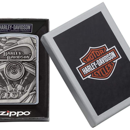 Zippo Harley Davidson Motor Flag Lighter