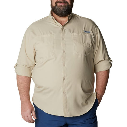 Chemise à manches longues Columbia Tamiami II pour homme, Fossil, 2X Tall