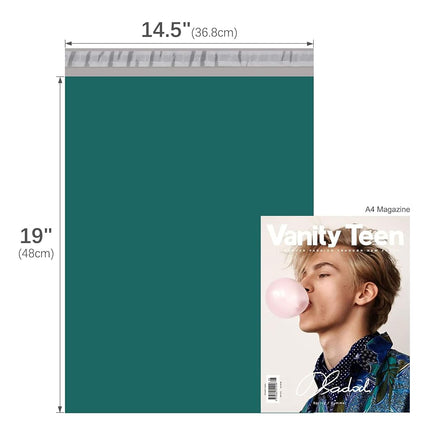 Fuxury Poly Mailers 14.5x19 50 Pcs, Waterproof Shipping Bags for Clothing