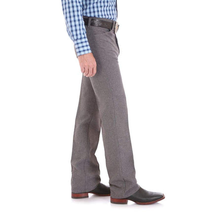 Wrangler Men's Wrancher Dress Jean, Heather Grey, 40W x 30L