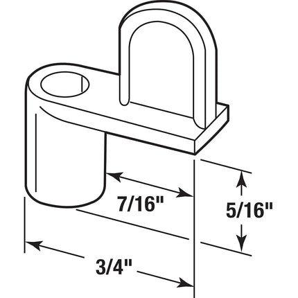 Prime-Line Products L 5638 Screen Clip, 5/16-Inch, Black/Diecast, 12-Pack