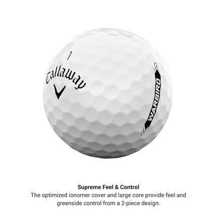 Callaway Golf Warbird Golf Ball 2023, White