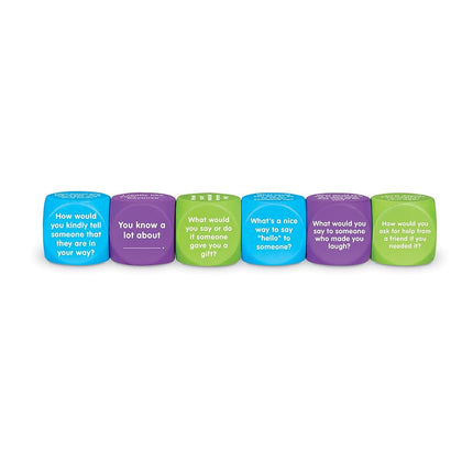Learning Resources Be Kind Cubes, Autism Learning Materials, Speech Therapy Materials, Social Emotional Learning Toys and Games for Kids, 6 pieces, Ages 5+