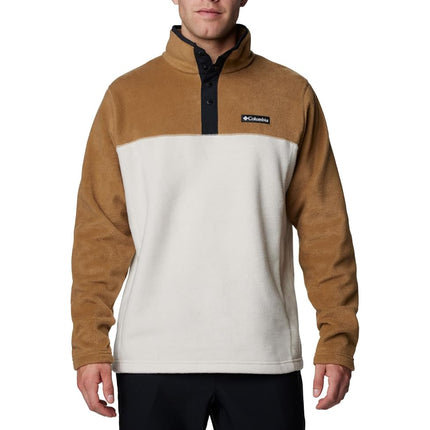 Columbia Men's Steens Mountain Half Snap II, Dark Stone/Delta/Black, 6X Big