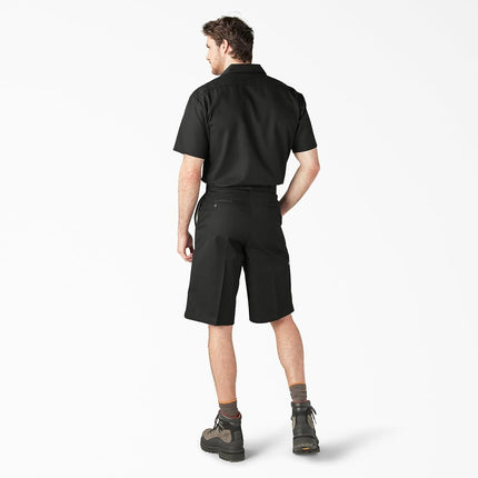 Dickies Men's 13 Inch Loose Fit Multi-Pocket Work Short, Black 48