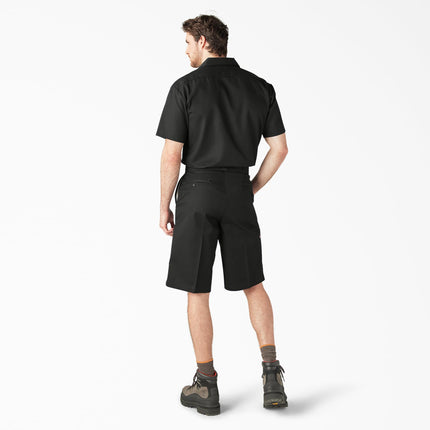 Pantalón corto de trabajo Dickies de 13 pulgadas, holgado, multibolsillos, para hombre, negro, 42