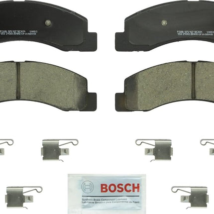 BOSCH BC824 QuietCast Premium Ceramic Disc Brake Pad Set - Compatible with Select Ford Excursion, F-150, F-250 Super Duty, F-350 Super Duty; FRONT