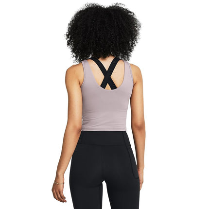 Under Armour Women's Motion Tank Top, (015) Tetra Gray / / White, XL
