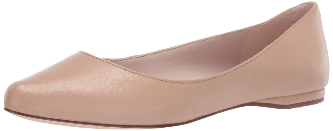 Nine West Women's Wnspeakup Flats, Light Natural, 