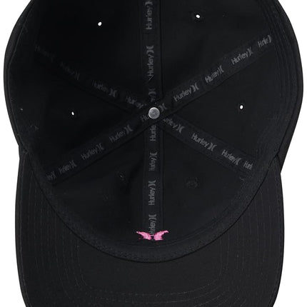Casquette de baseball pour femme Hurley - Casquette Maman emblématique à visière incurvée et fermeture à pression, Taille unique, Rose éclatant