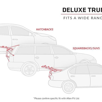 Allen Sports Deluxe+ 2-Bike Trunk Mounted Carrier, Model QS2