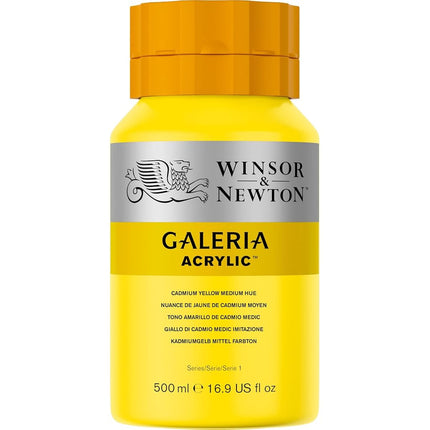 Winsor & Newton, Galeria Acrylic, Cadmium Yellow Medium Hue, 500ml