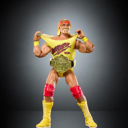 WWE Hulk Hogan The Hulkster with World Heavyweight Belt Mattel Elite Collection Monday Night Wars Series 11 Wrestling Action Figure Toy