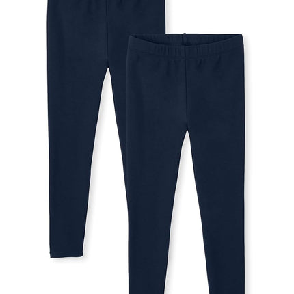 Gymboree Girls' and Toddler Leggings, Navy 2-Pack, 2T