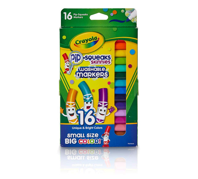 Crayola Pip-Squeaks Skinnies Washable Markers, Ass