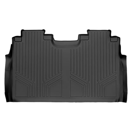SMARTLINER Alfombrillas personalizadas para la segunda fila, forro negro para Ford F-150 SuperCrew 2015-2019 con asientos individuales de la primera fila
