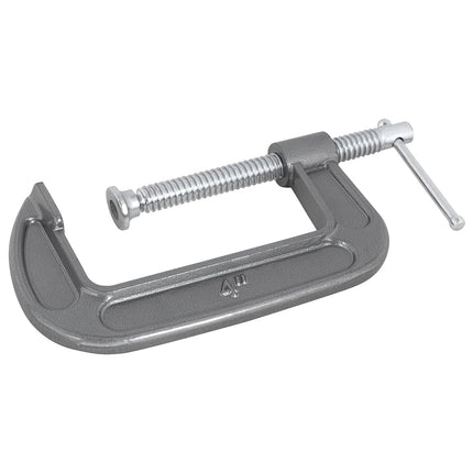 Performance Tool W207C Ductile Iron C-Clamp with Enamel Finish and Swivel Pad Head for Home, Shop, Auto and Office Jobs