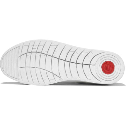 Rally Crystal-Trim Leather Sneakers Urban White