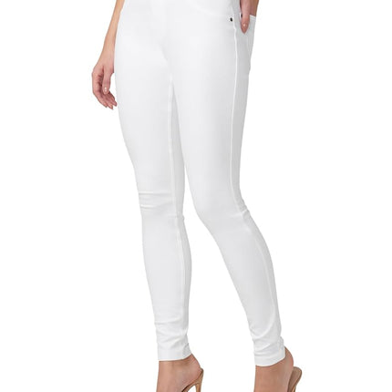 HUE Women's Essential Denim Jean Leggings, Assorted Hosiery, White, 2X