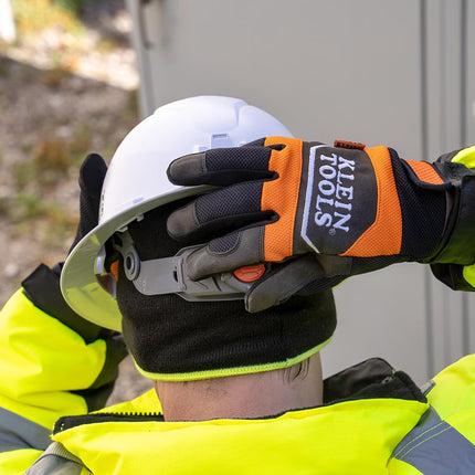 Klein Tools 60620 Guantes de trabajo, guantes térmicos de invierno con forro Thinsulate, resistentes al agua, palmas acolchadas, grandes
