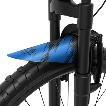 NICEDACK Bike Fender, 2PCS Adjustable MTB Mud Guard, Front and Rear Compatible Mudguards, Easy to Install, Fits 26", 27.5", 29" Fat Tire Bikes and All Disc Brake Bicycles (Blue)