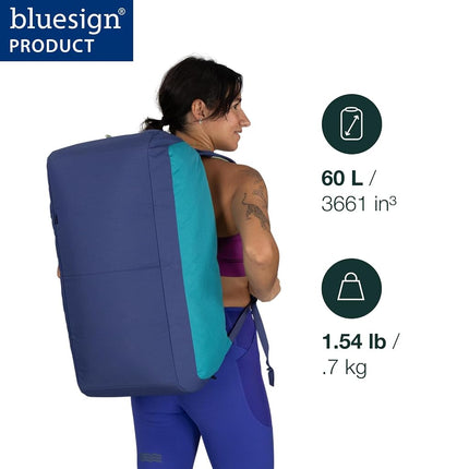 Bolsa de lona unisex Osprey Daylite, 45L, azul Spikemoss/Alkaline, talla única