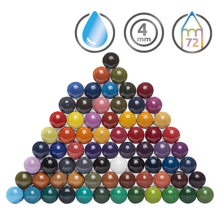 Derwent Inktense Water-soluble Ink Pencils for Arts & Crafts, Tin of 72