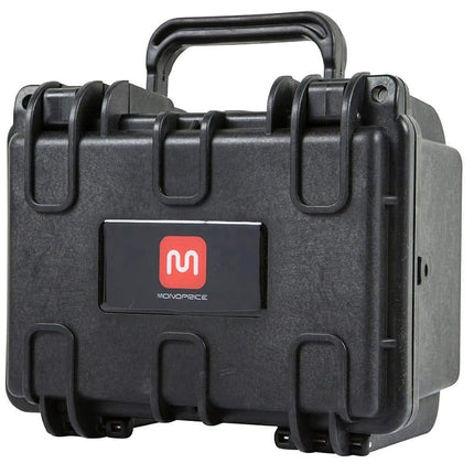 Monoprice 112678 Weatherproof/Shockproof Hard Case - Black IP67 level dust and water protection up to 1 meter depth with Customizable Foam, 8.5" x 7.1" x 4"