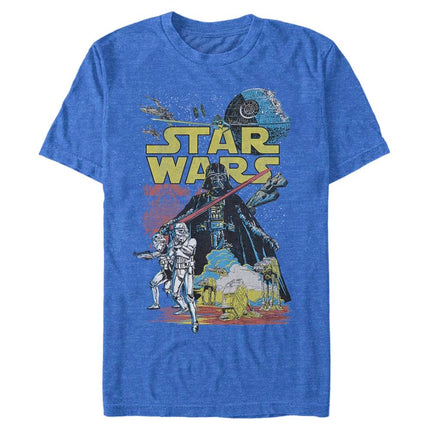 STAR WARS Men's Rebel Classic T-Shirt, Royal Blue 