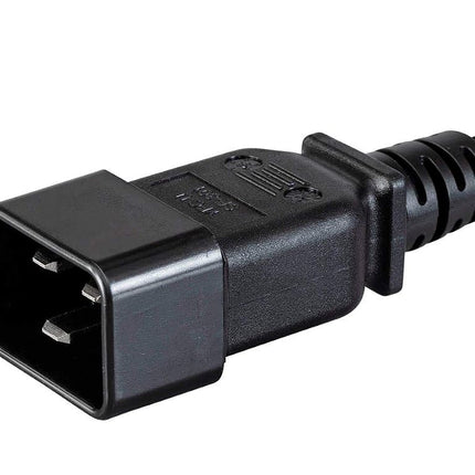 Monoprice 135059 Heavy Duty Extension Cord - IEC 60320 C20 to IEC 60320 C19 12AWG 20A/2500W SJTW 250V Black 6ft