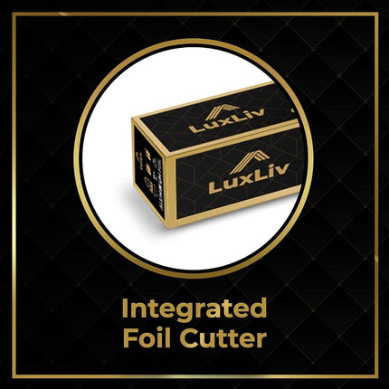 100m - 2 x LuxLiv 50m High Quality Heavy Duty 20 Micron Kitchen Foil Catering Aluminium Tin Foil Roll - 30cm Wide