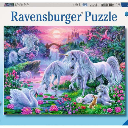 Ravensburger Unicorns in Sunset Glow 150 piece Jigsaw Puzzle with Extra Large Pieces for Kids Age 7 Years +