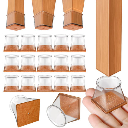 Ansible 24 pcs Square Extra Large Chair Leg Floor 