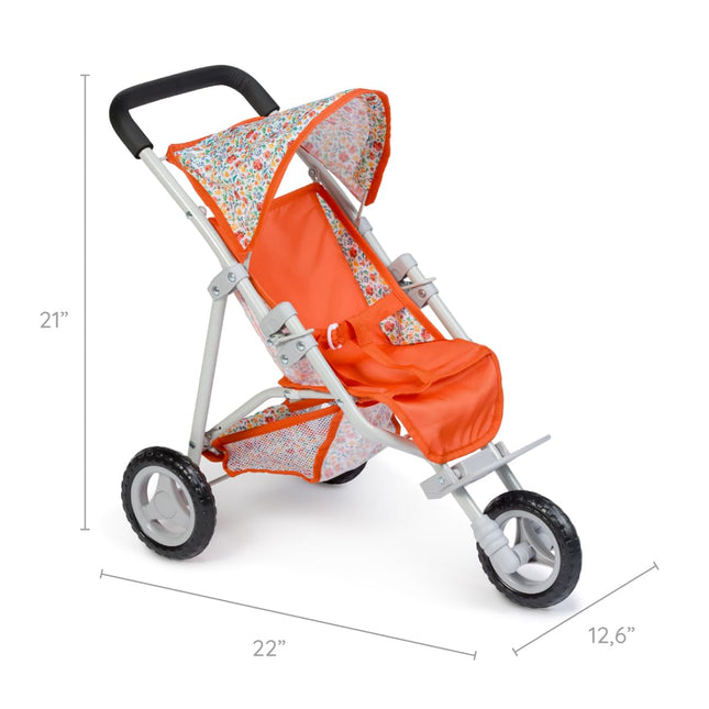 JC Toys | Berenguer Boutique | Cochecito de paseo Nature | Rojo | 3+ años, Naranja Nature
