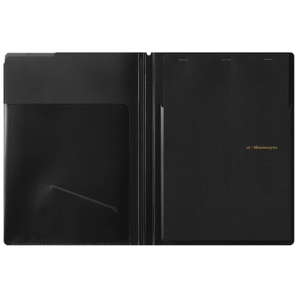 MNEMOSYNE HN187FA A4 Notebook with Folder,Black