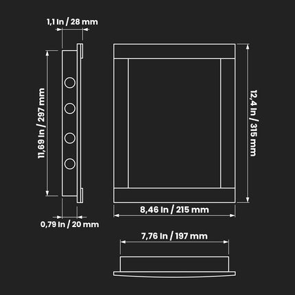 Repa Market 8 x 12 Inch White Access Panel/ABS Plastic Wall Ceiling Inspection Door, Service Hatch, Cover Plate/Flush Mount Utility Access Opening for Plumbing, Electrical, HVAC Maintenance