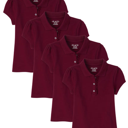 The Children's Place Girls' Short Sleeve Ruffle Pi