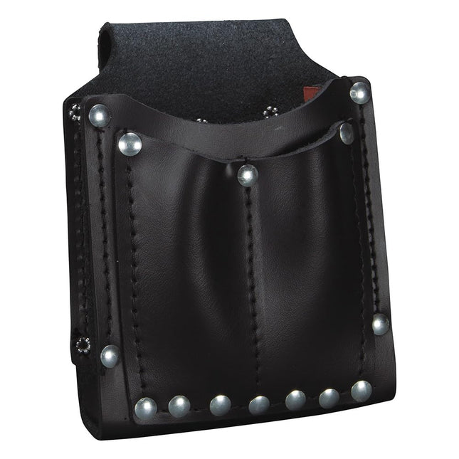 Tool Pouch, Leather, 3 Pkts, Tunnel Loop