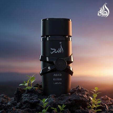 Asad Elixir by Lattafa for Men - 3.4 oz EDP Spray