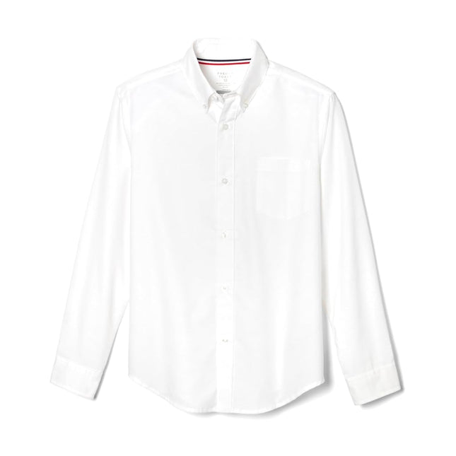 French Toast Boys' Basic Button Down Shirt, White,