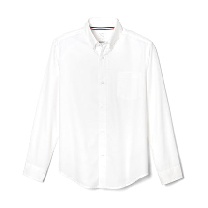 French Toast Boys' Basic Button Down Shirt, White,