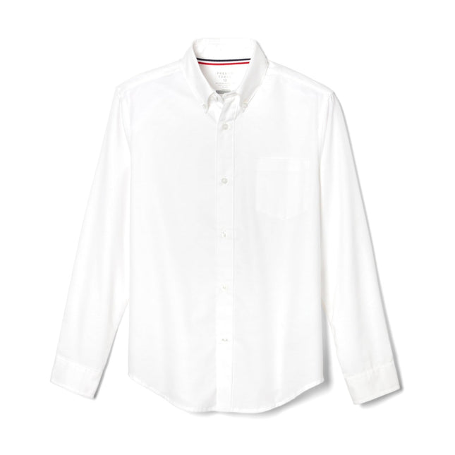 French Toast Boys' Basic Button Down Shirt, White,