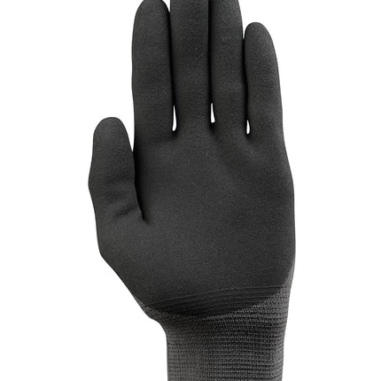 Ansell HyFlex 11-840 Professional Work Gloves, Abrasion Resistant Nitrile Coating with Firm Grip, Multipurpose Protection Gloves, Mechanical and Industrial Safety, Black, Size S (12 Pairs)